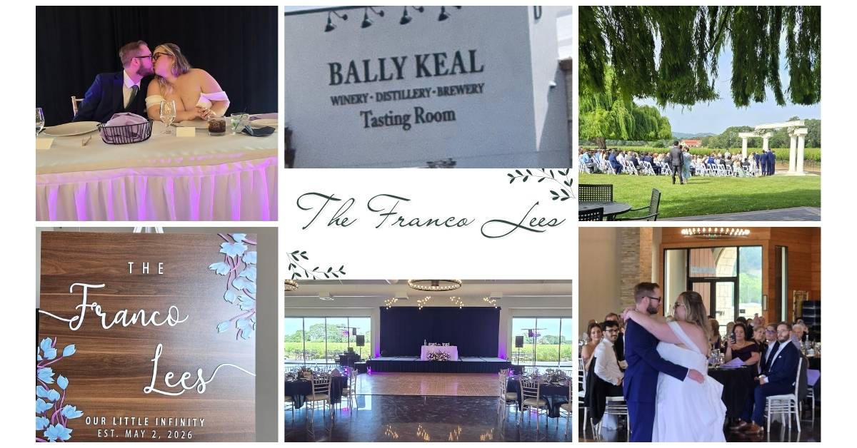 Franco-Lee Wedding at Bally Keal Estate - J Crew Productions DJ Setup